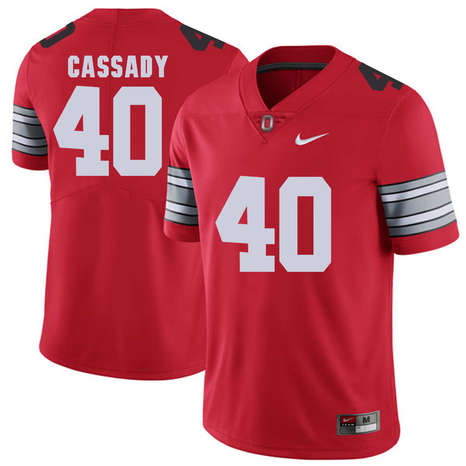 Men Ohio State #40 Cassady Red Customized NCAA Jerseys